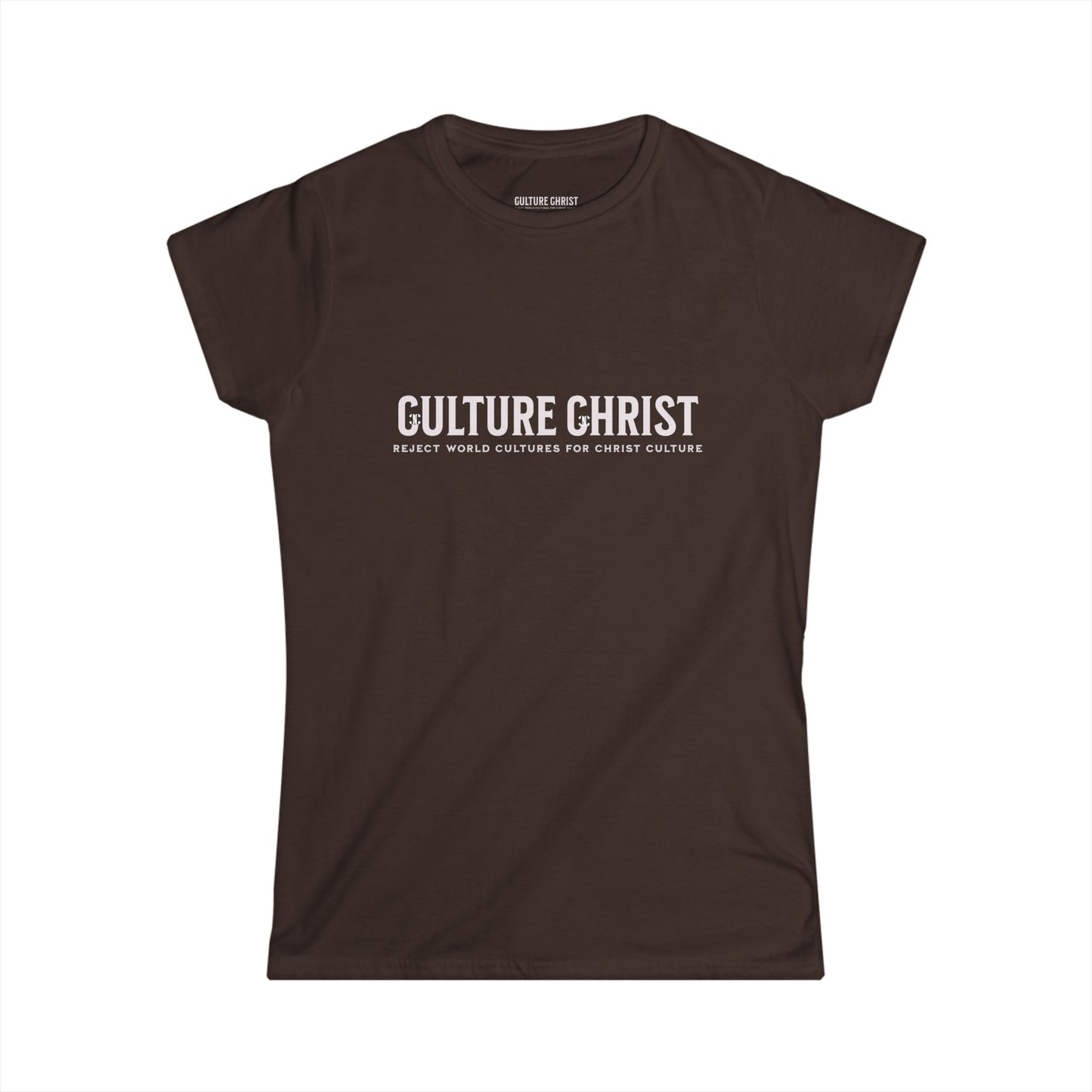 Culture Christ Women's Tee — Faith-Based Minimalist Christian Shirt