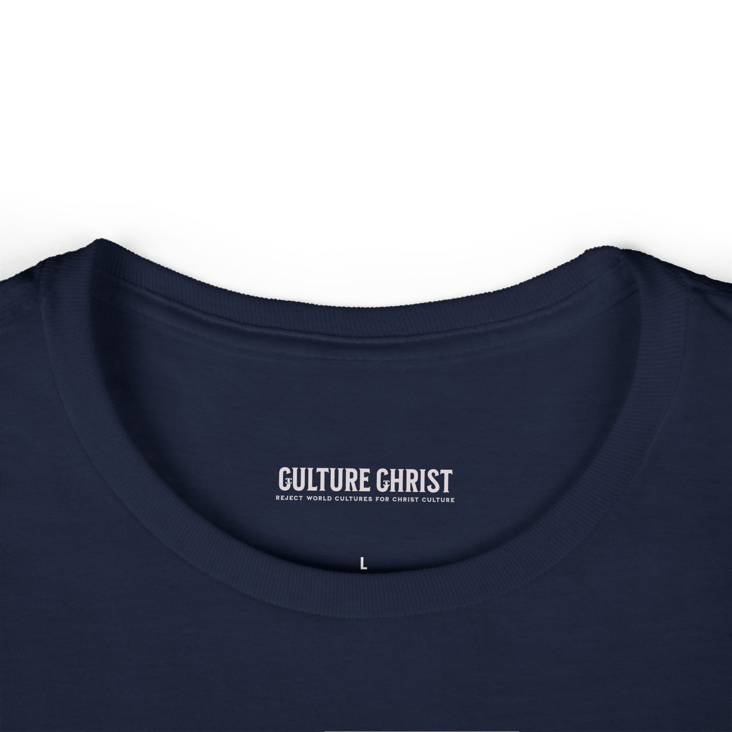 Culture Christ Women's Tee — Faith-Based Minimalist Christian Shirt