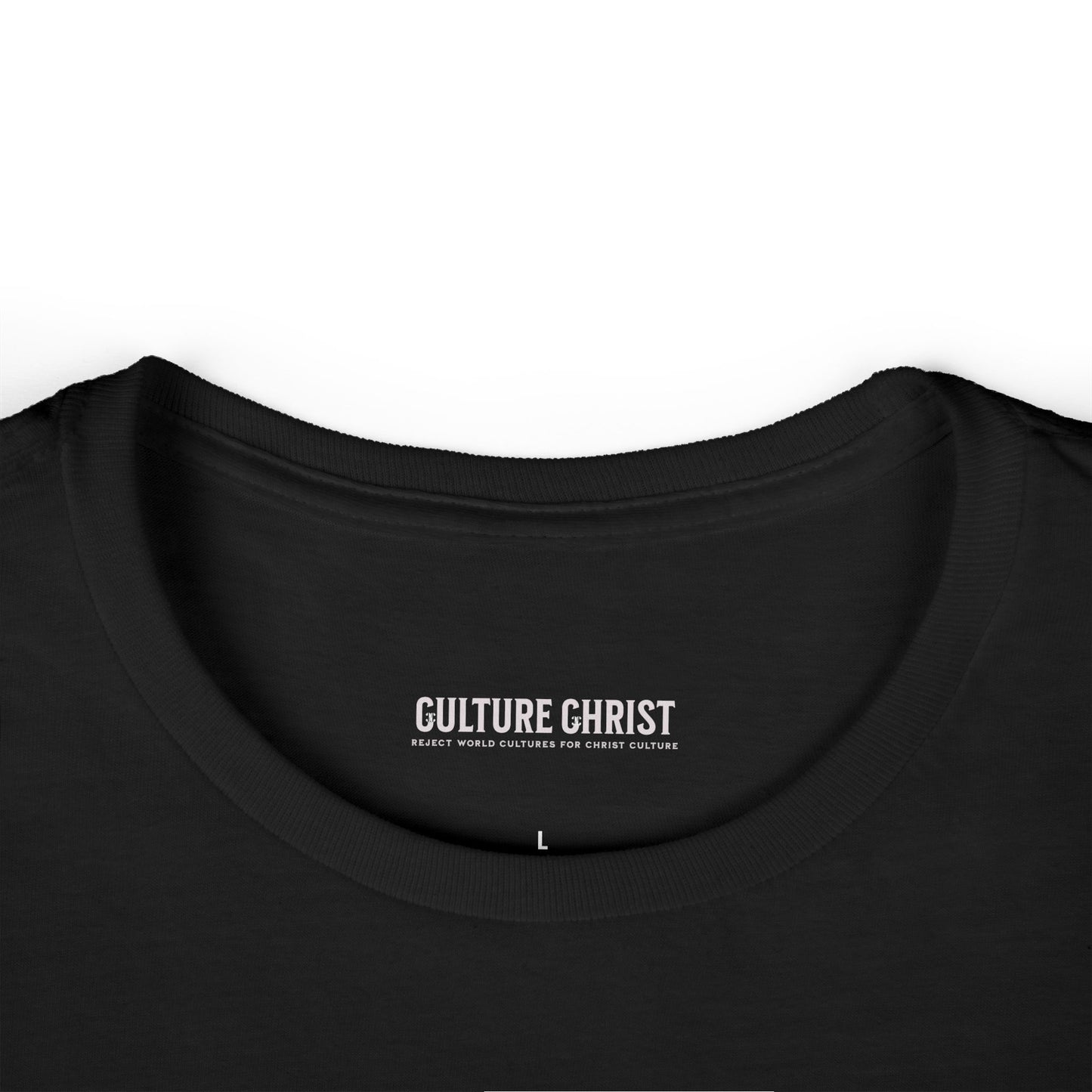 Culture Christ Women's Tee — Faith-Based Minimalist Christian Shirt