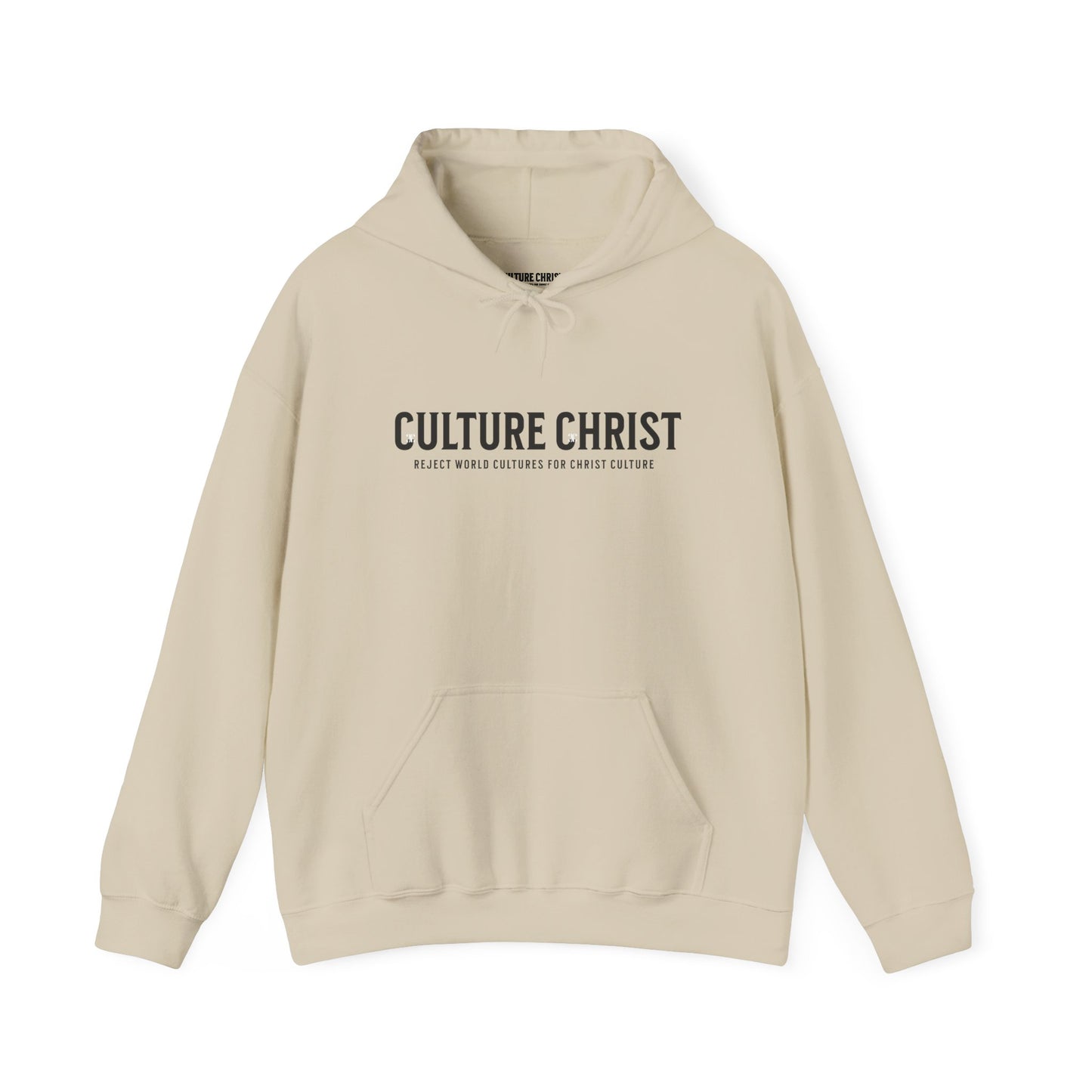 Culture Christ Hoodie — Minimal Christian Faith Pullover