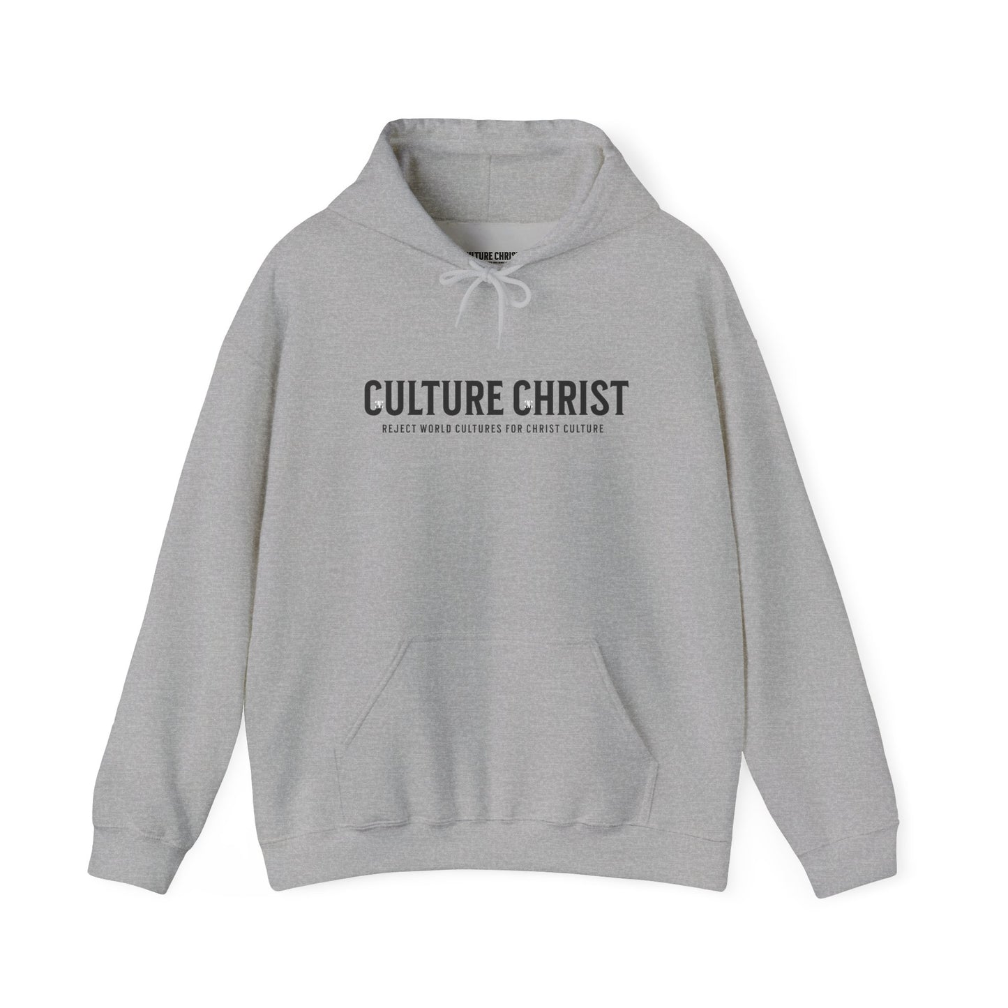 Culture Christ Hoodie — Minimal Christian Faith Pullover