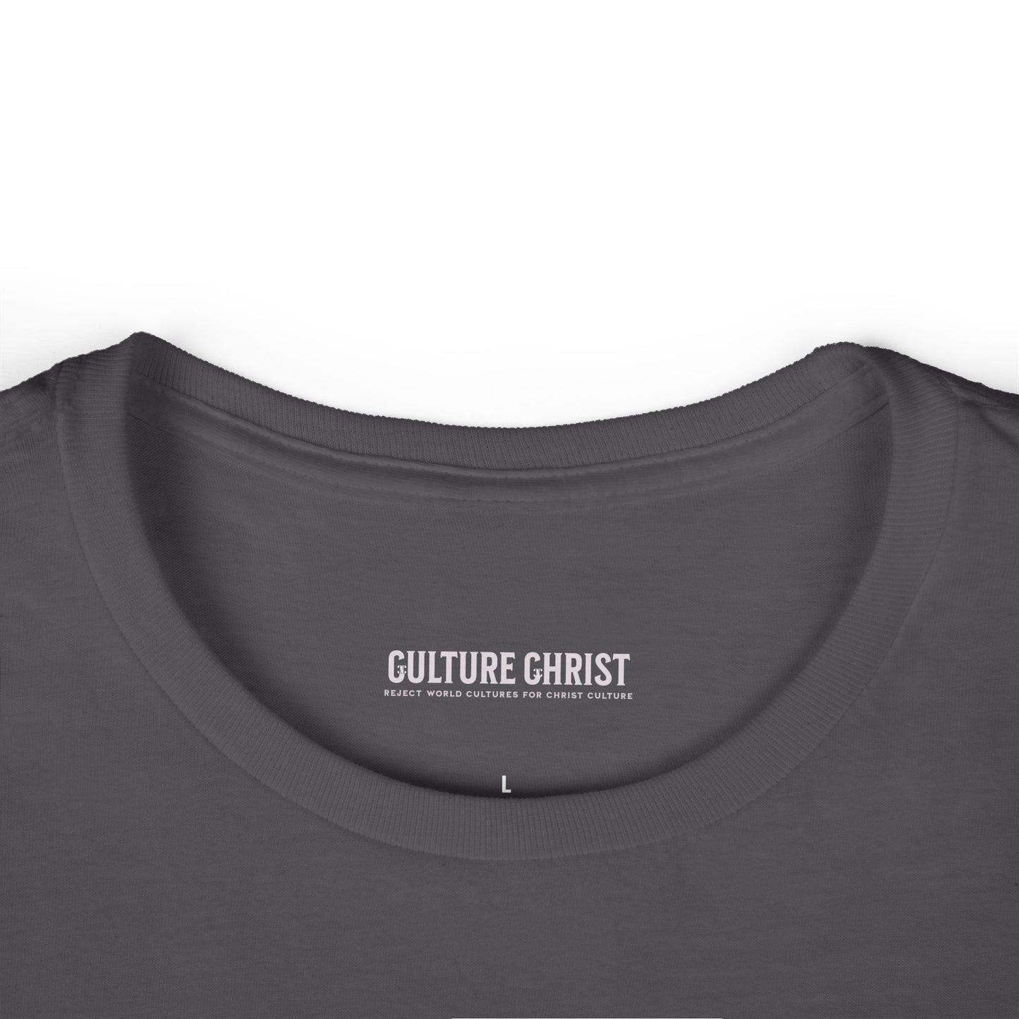 Culture Christ Women's Tee — Faith-Based Minimalist Christian Shirt