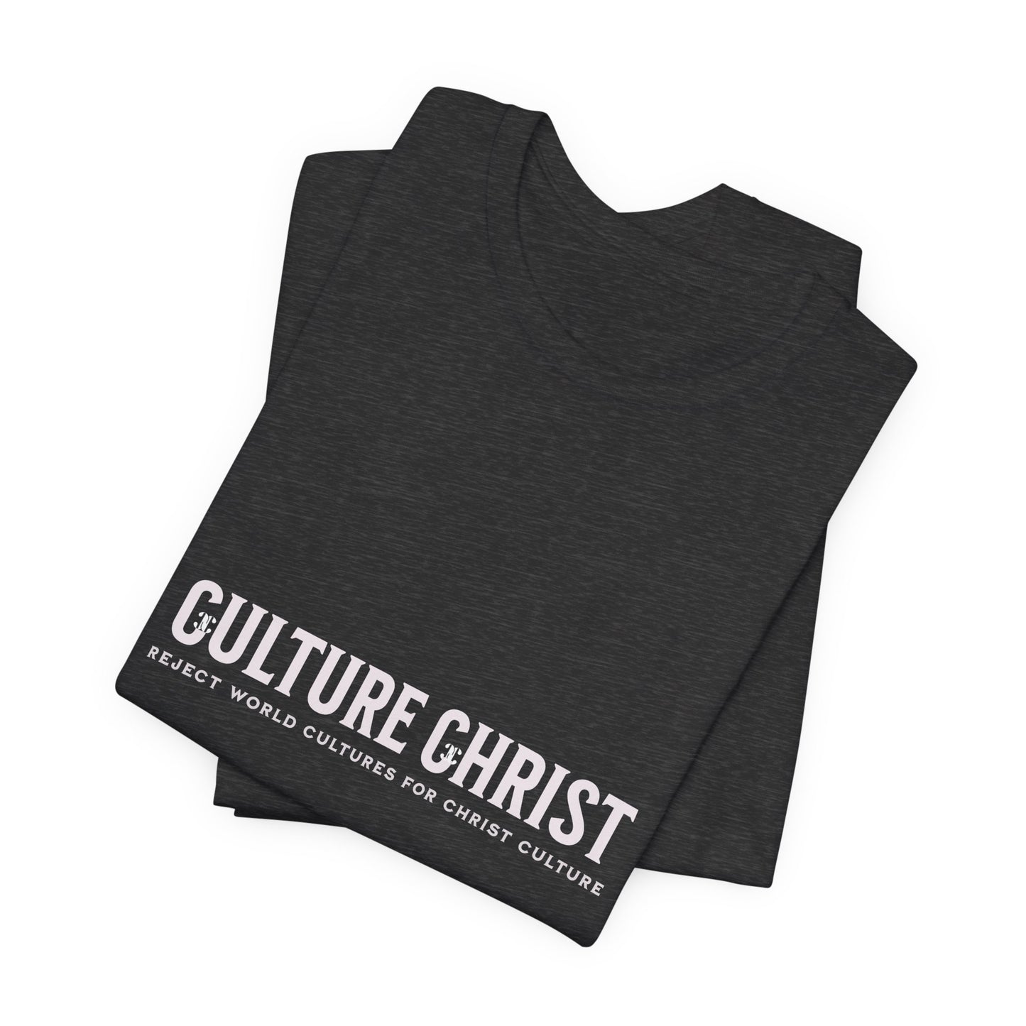 Culture Christ Graphic Tee — Minimal Christian Faith Shirt