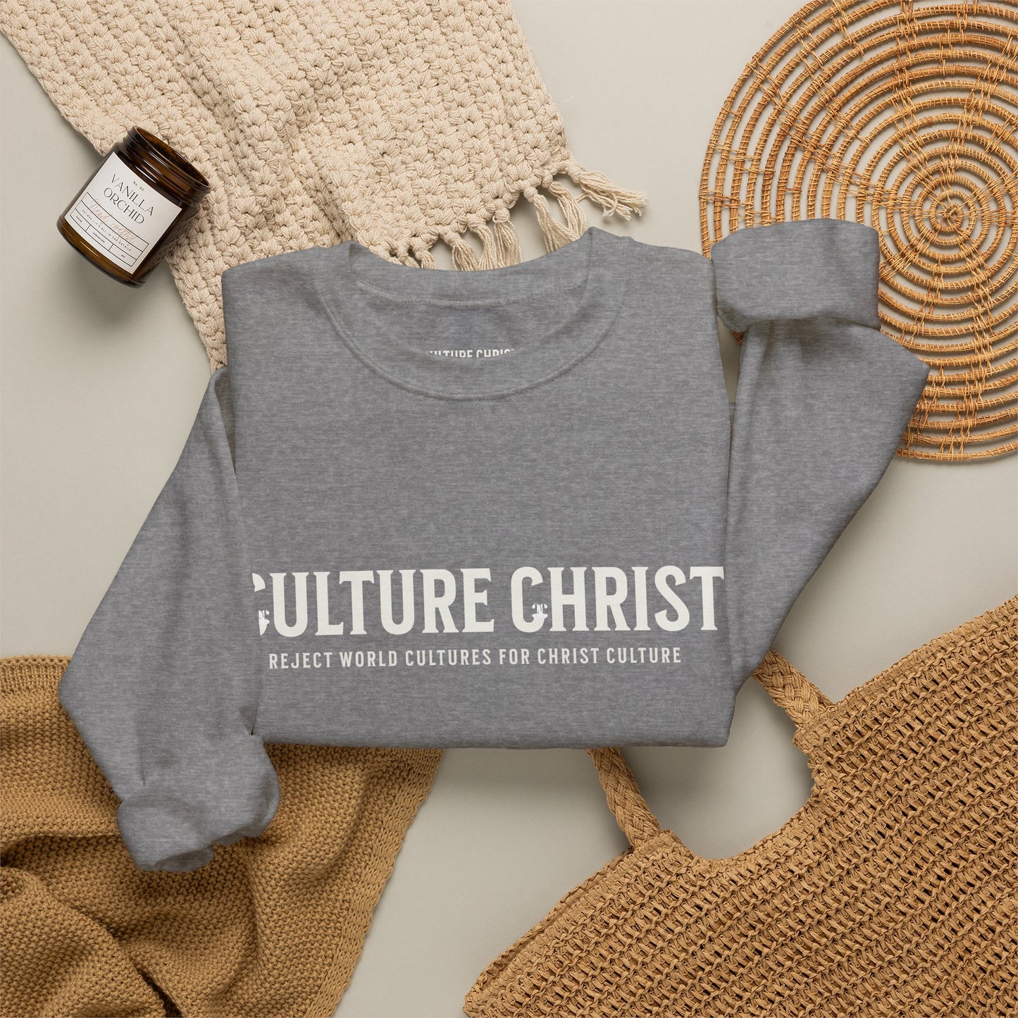 Cozy Christ Culture Sweatshirt | Unisex Crewneck for Faith, Casual Wear, Gift for Christians, Church Events, Everyday Comfort