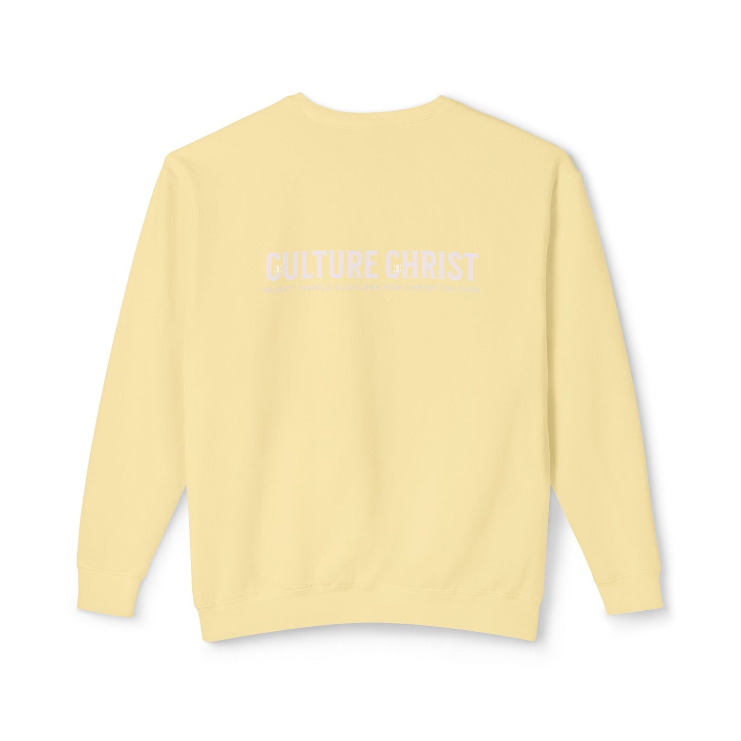 Culture Christ Crewneck Sweatshirt — Minimal Christian Faith Pullover