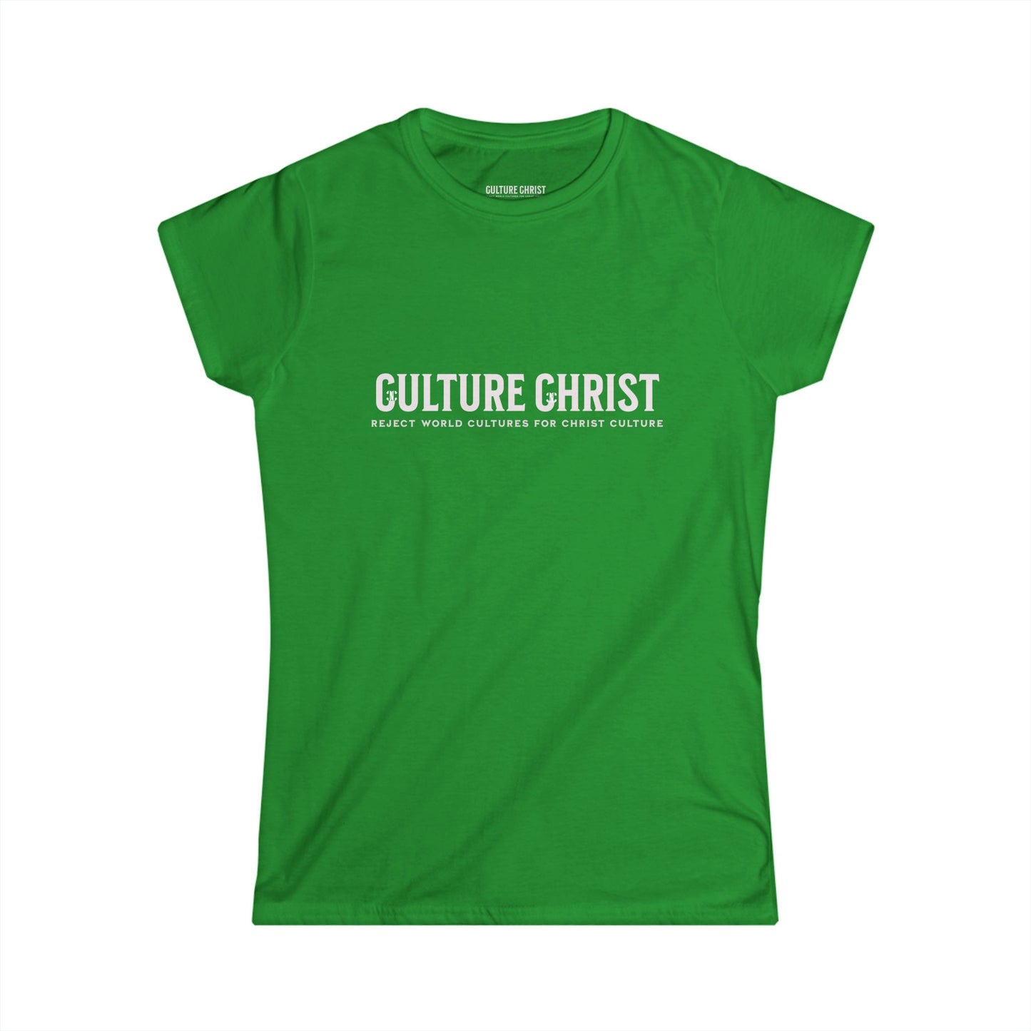 Culture Christ Women's Tee — Faith-Based Minimalist Christian Shirt