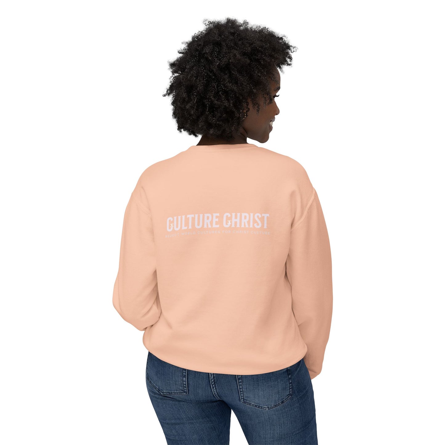 Culture Christ Crewneck Sweatshirt — Minimal Christian Faith Pullover