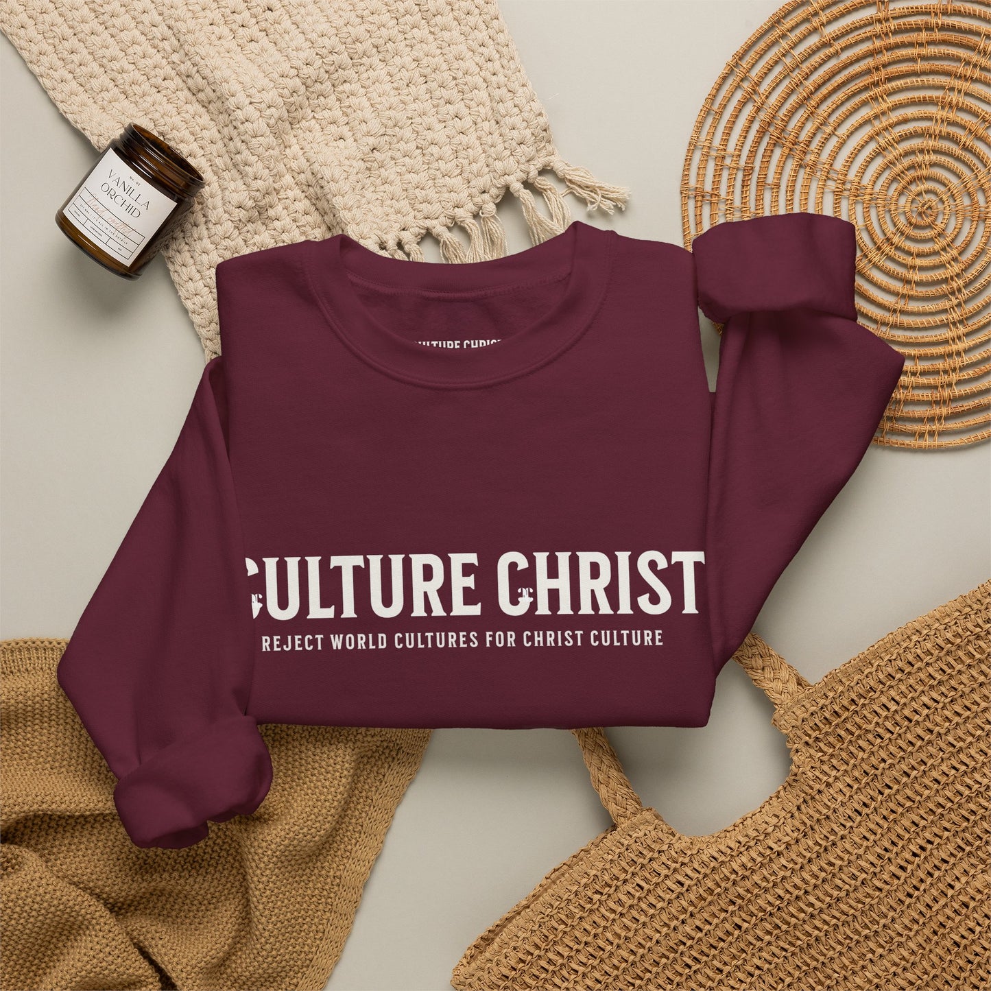 Cozy Christ Culture Sweatshirt | Unisex Crewneck for Faith, Casual Wear, Gift for Christians, Church Events, Everyday Comfort