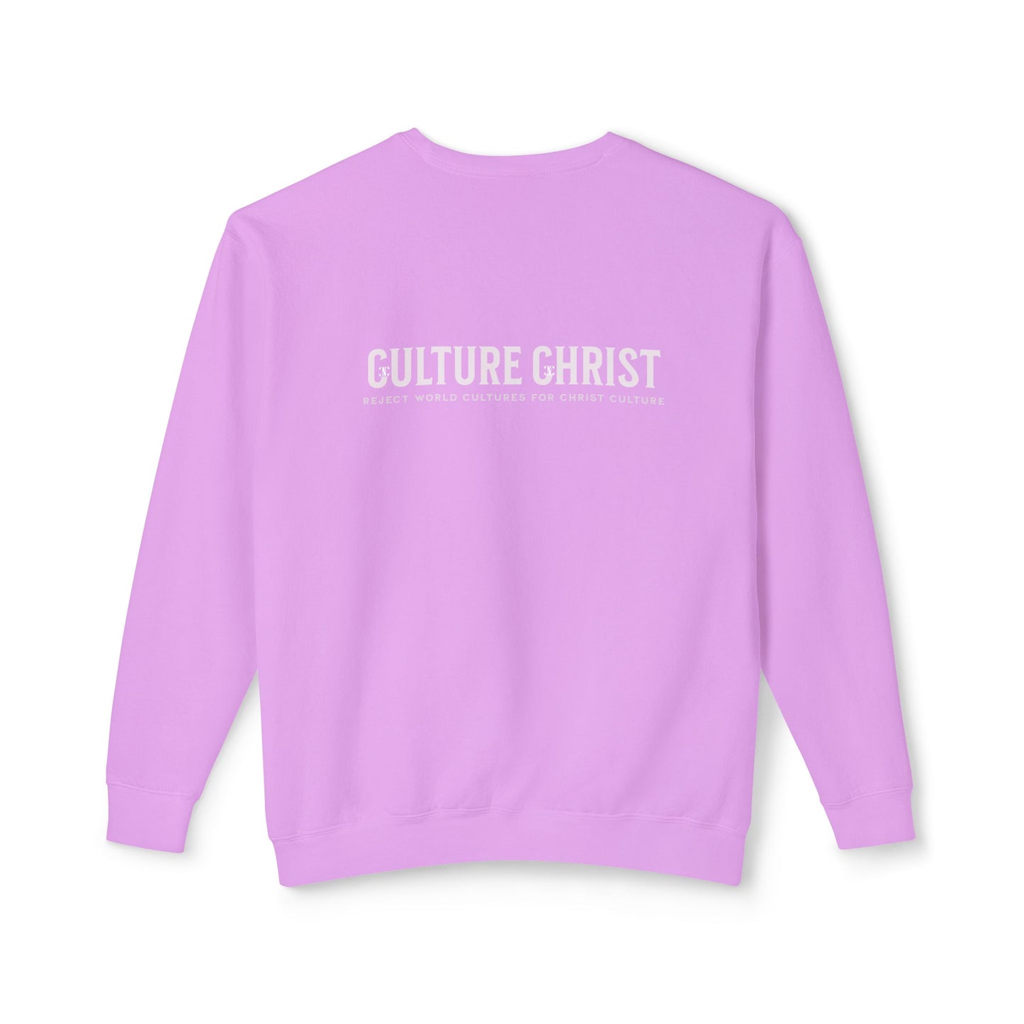 Culture Christ Crewneck Sweatshirt — Minimal Christian Faith Pullover