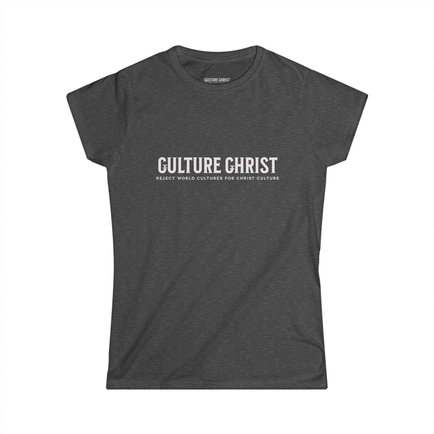 Culture Christ Women's Tee — Faith-Based Minimalist Christian Shirt