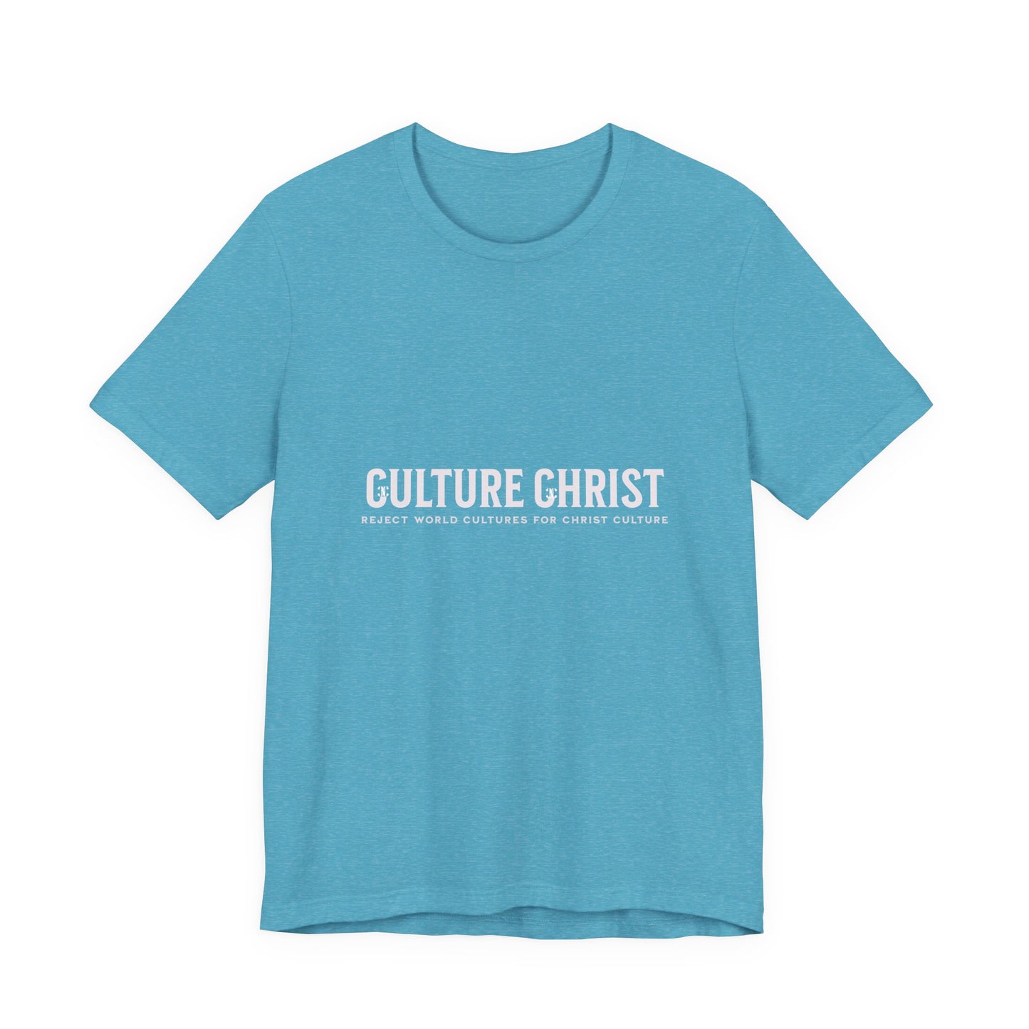 Culture Christ Graphic Tee — Minimal Christian Faith Shirt