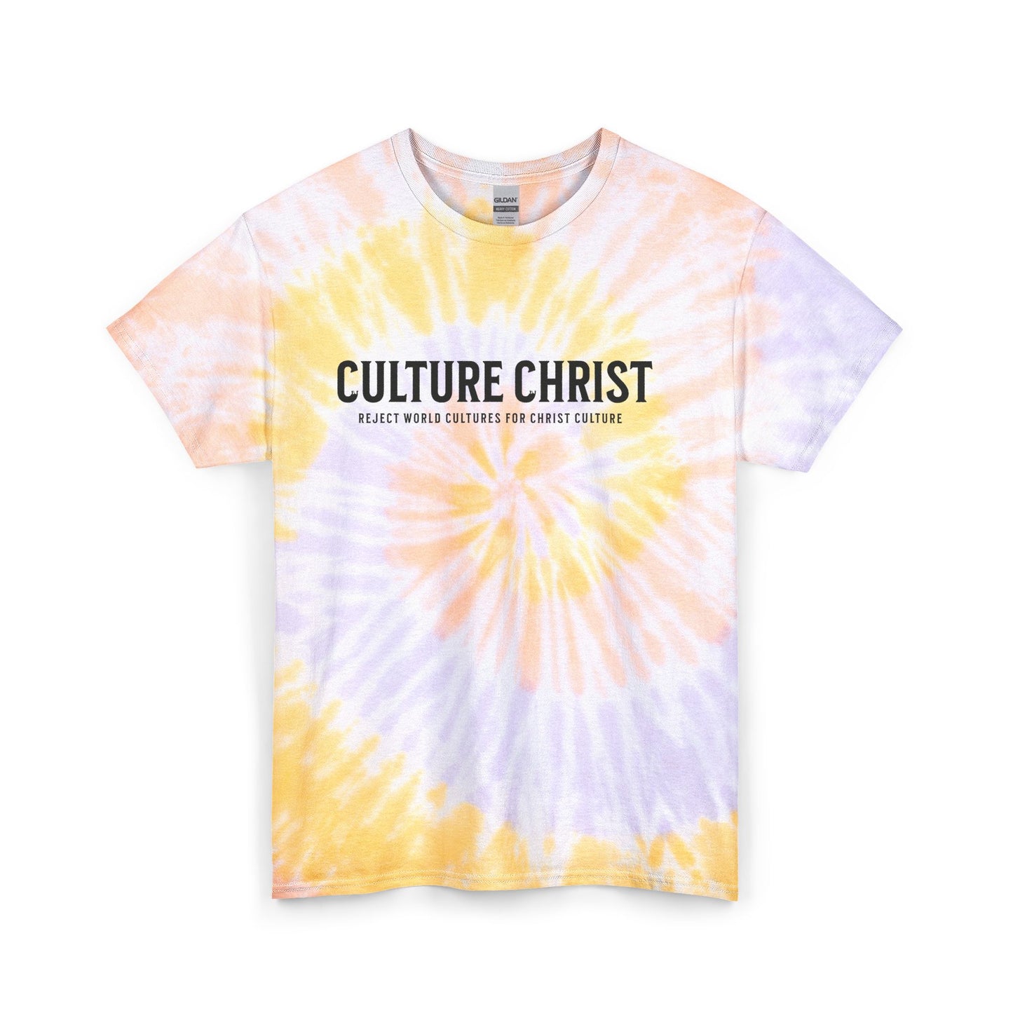 Culture Christ Tie-Dye Tee – Christian Faith Graphic T-Shirt