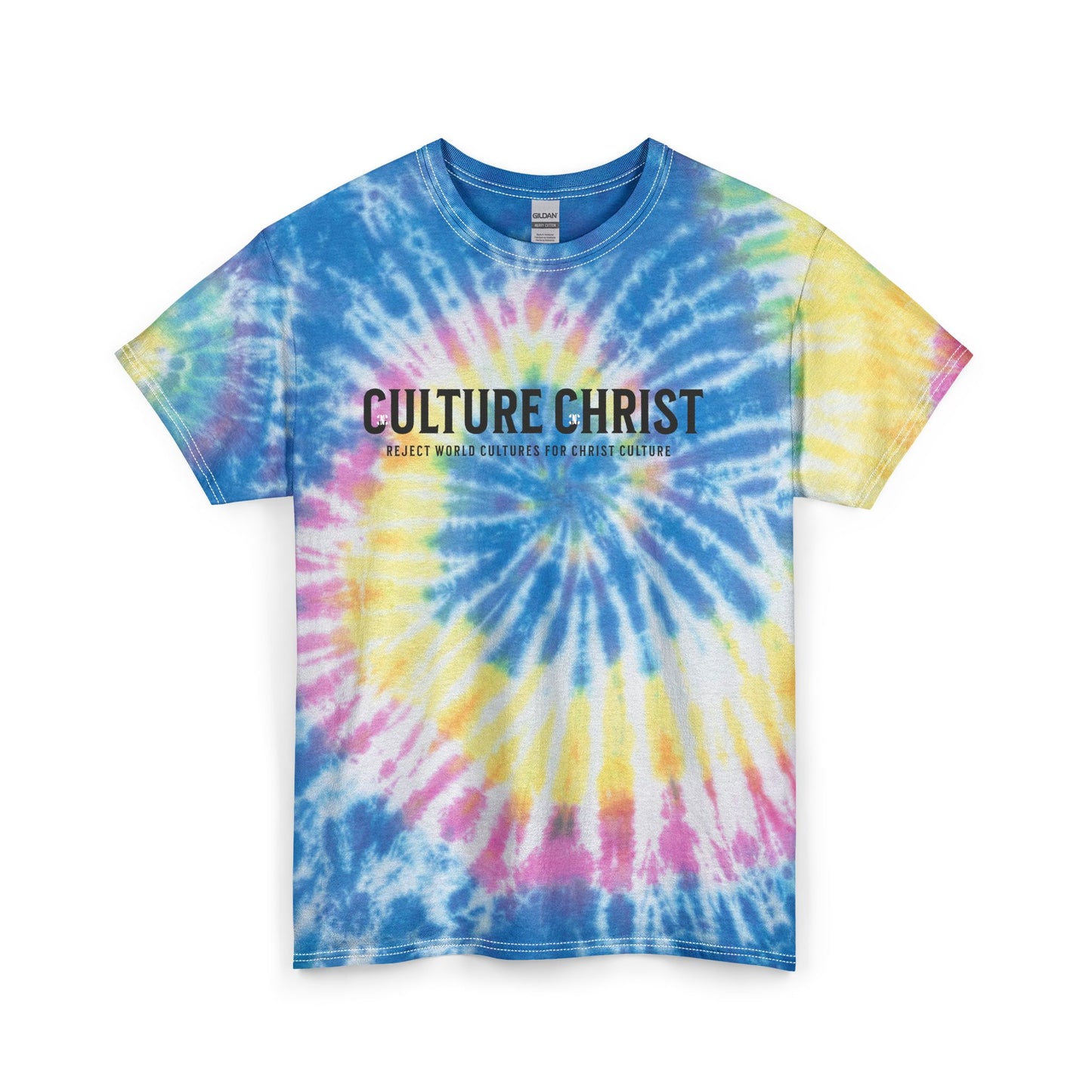 Culture Christ Tie-Dye Tee – Christian Faith Graphic T-Shirt