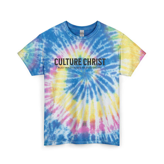 Culture Christ Tie-Dye Tee – Christian Faith Graphic T-Shirt