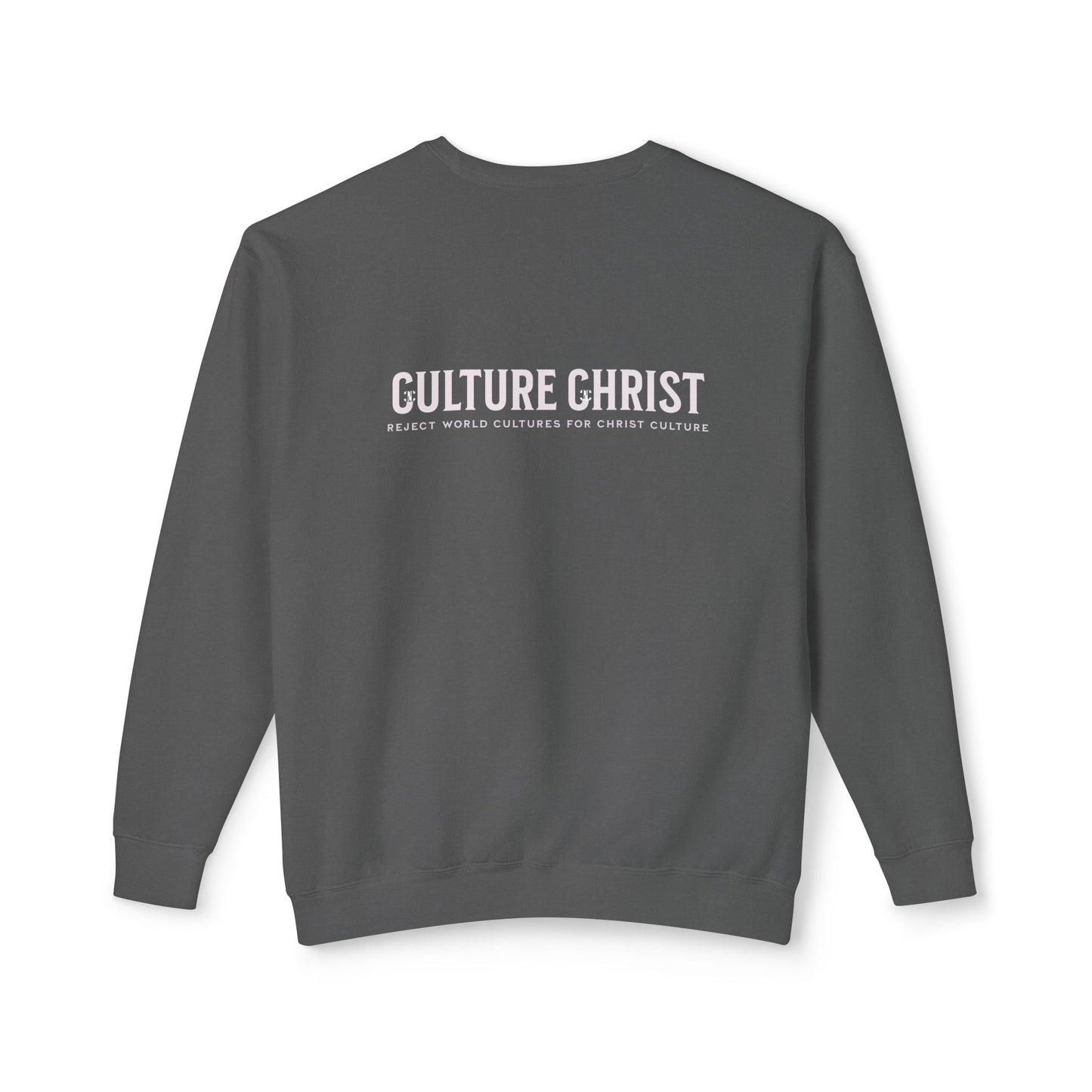 Culture Christ Crewneck Sweatshirt — Minimal Christian Faith Pullover